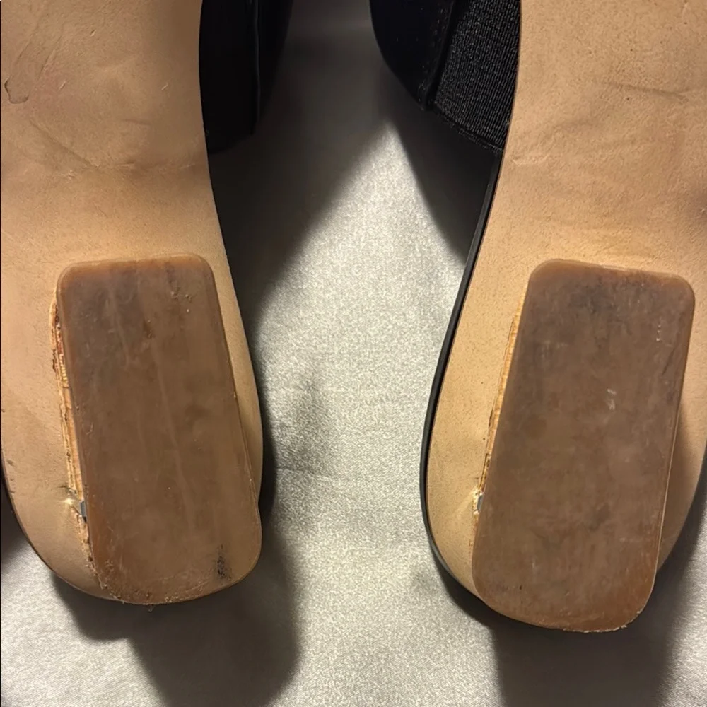 Franco Sarto Black Leather Mules - Picture 7 of 8